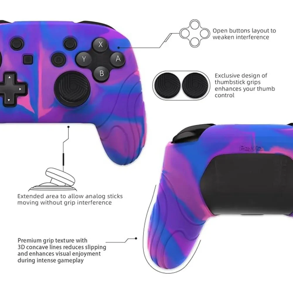 Samurai Edition Silicone Protective Case Nintendo Switch Pro with Thumb Grips